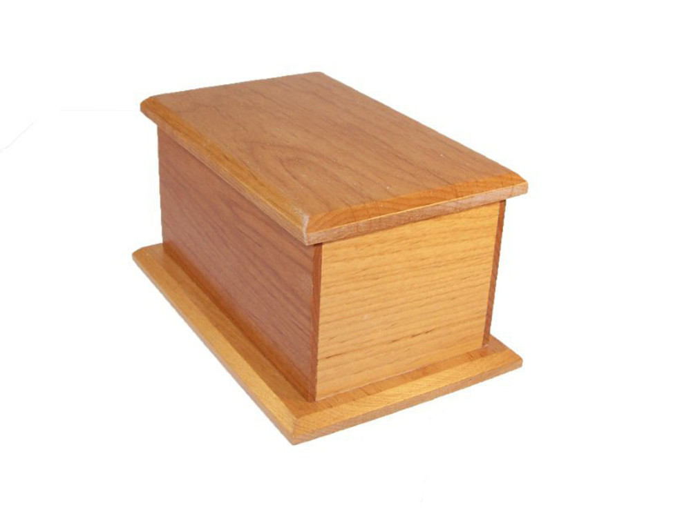 Alder Wood Pet Urn - 50 Cubic Inches