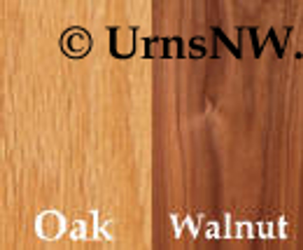 Oak or walnut
Cremation Urns