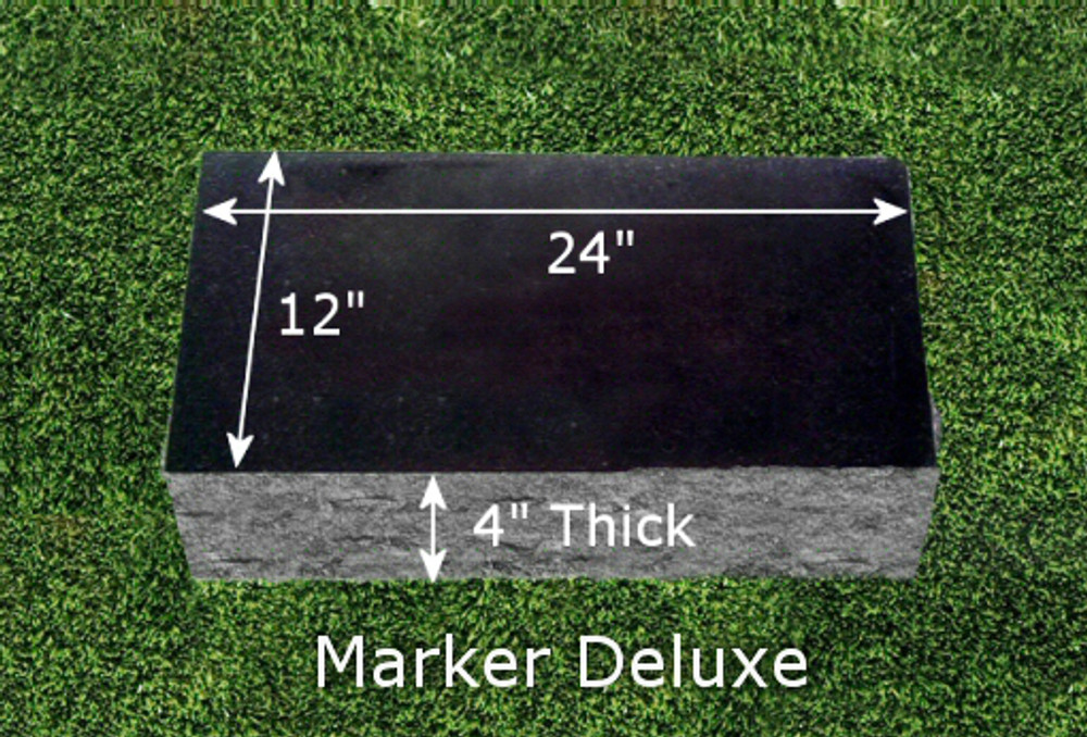 Granite Grave Marker - Deluxe