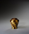 Keepsake Size - Walnut & Yellowheart Wood Urn