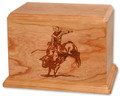 Bull Riding Rodeo Cremation Urn