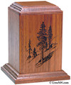 Vertical Series Laser Engraved Keepsake Urn