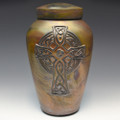 Handcrafted Celtic Cross Cremation Urn - Rosensus Finish