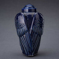 Cobalt Blue Angel Wings Cremation Urn