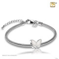 Butterfly Cremation Urn Bracelet in Blue - Includes bracelet chain