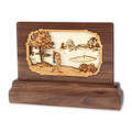 Walnut Keepsake Urn - Golf