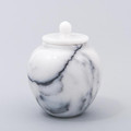 Legacy Infant/Petite Marble Cremation Urn in White