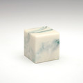 Small Cube Cultured Onyx Urn in Teal