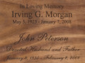 Cremation Urn Engraving Fonts: Times New Roman and Snell (Roundhand)