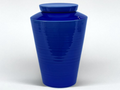 Slim Ceramic Cremation Urn in Blue (Made in Oregon)