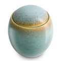 Neoteric Ocean Blue Ceramic Cremation Urn top view