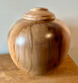 Red Gum Hand Turned Urn (dark side)