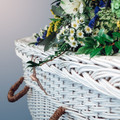 Biodegradable Casket for Burial or Cremation in White Willow - Eco-Friendly & Sustainable 