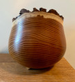 Natural Edge Mulberry Urn with Feet - Back