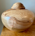 Black Line Spalted Maple Urn (23)- back side