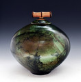 Raku Horsehair Fired Urn 404