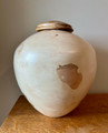 Hand-Turned Maple Urn - side view