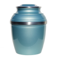 Pewter Cremation Urn - Silverado (Teal)