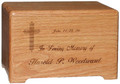 Example of an Urn with a custom clip art and engraving