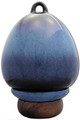 Birdhouse Urn in Cobalt Blue | Back