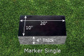 Granite Grave Marker - Single Large