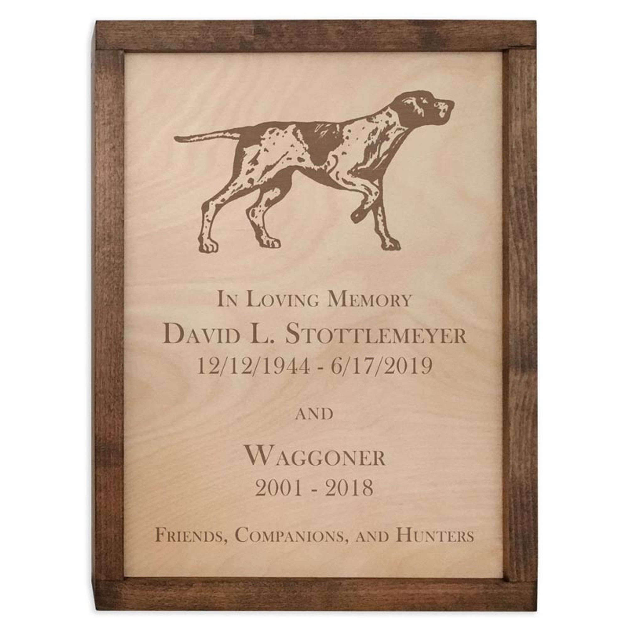 Custom Wall Mounted Wood Cremation Urn Plaque - Your Text or Art - Urns  Northwest