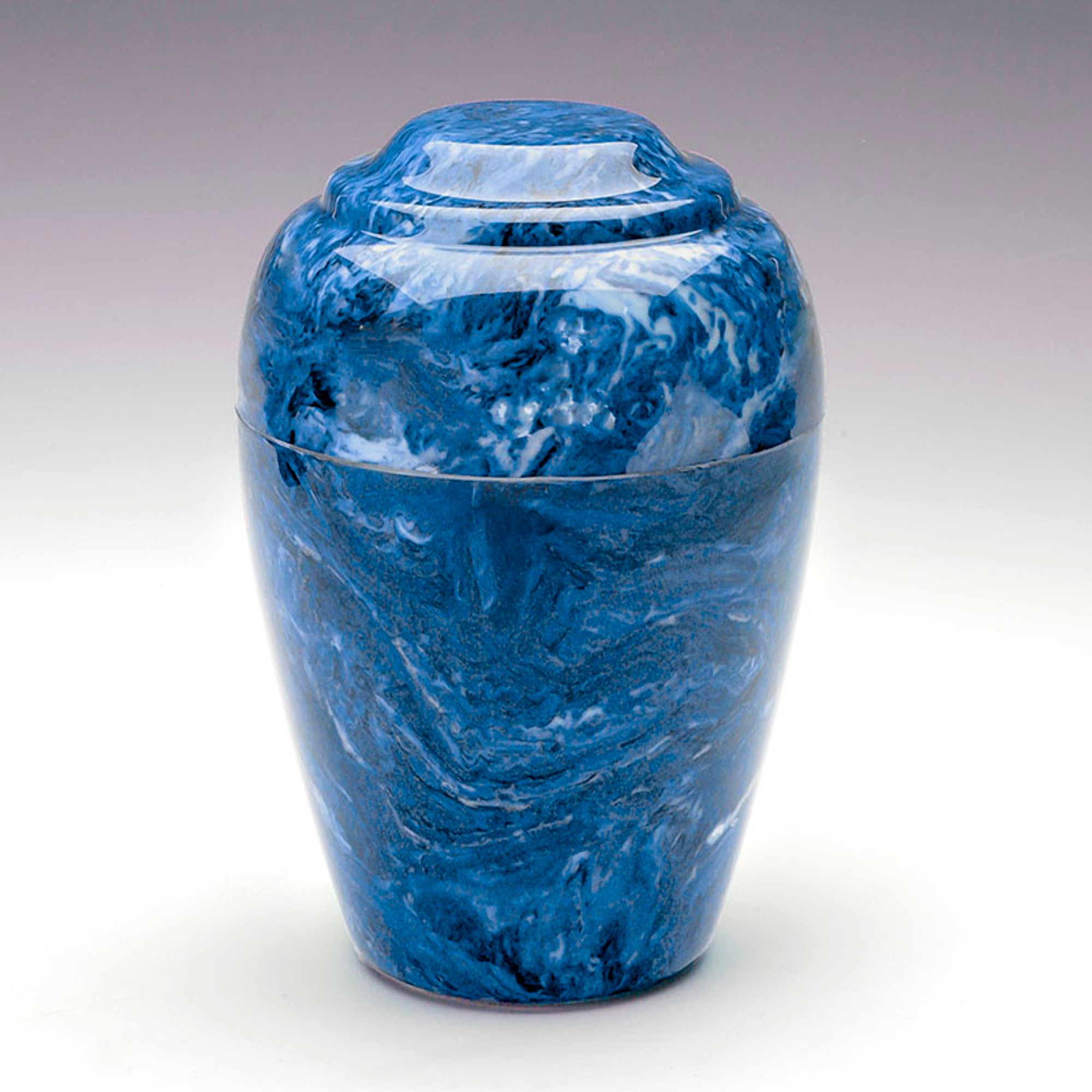 Marble Elegance Blue Cremation Urns - Commemorative Cremation Urns