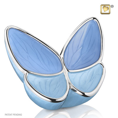 Adult Butterfly Cremation Urn in Blue
