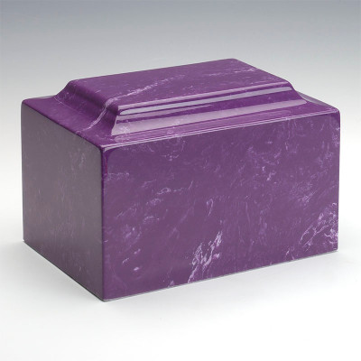 Classic Cultured Marble Urn in Amethyst