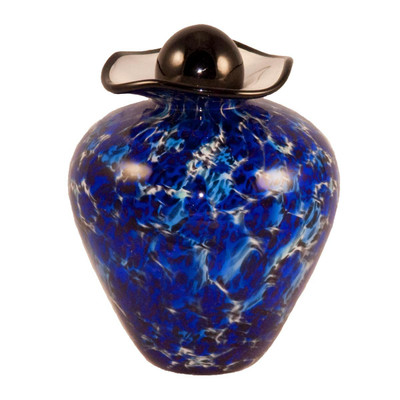 Bella Hand Blown Glass Pet Urn - Water