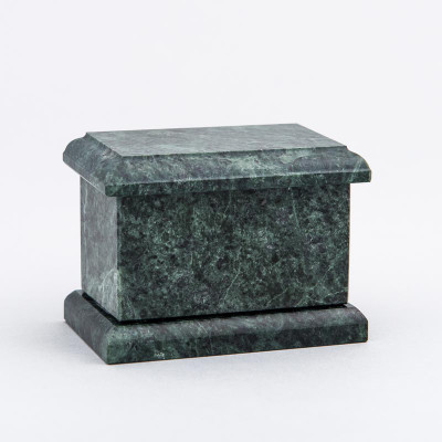 Evermore Rectangle Marble Keepsake Urn in Green