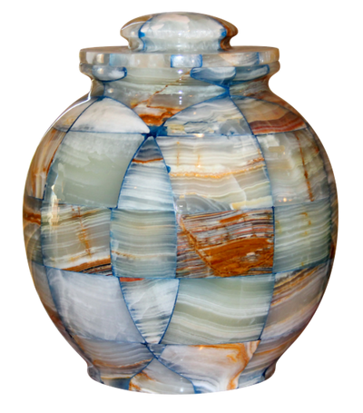 Triumph Onyx Blue Marble Urn 