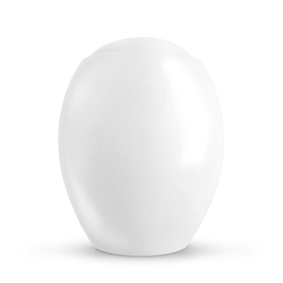 Neoteric Pure White Cremation Urn front view