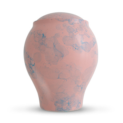 Classic Pink Sky Cremation Urn front view