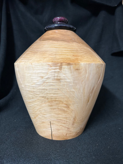 Mountain Ash Wood Turned Urn