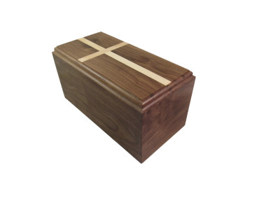 Traditional Walnut Companion with Cross Inlay