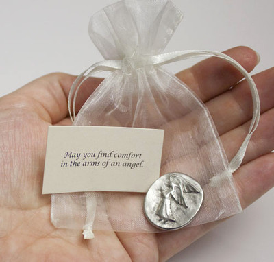 Pewter Angel Pocket Charms | Keepsake Gifts for Memorial Service