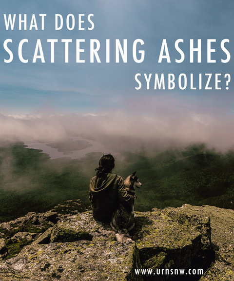 What does scattering ashes symbolize?