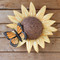 Handmade Ceramic Sunflower and Butterfly Cremation Urn