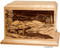 Laser Engraved Wooden Keepsake Urn - Deer Scene