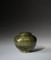 Hand Turned Wood Cremation Urn in Green - Keepsake