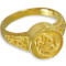 14k Gold Plated Celtic Cremation Ring