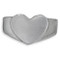 Simple Bold Heart design in durable stainless steel