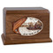 Salmon Boat Fishing Wooden Companion Urn - Walnut Wood