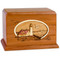 Portland Head Lighthouse - Mahogany Wood Companion Urn