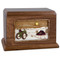 Farm Tractor Companion Urn - Walnut Wood