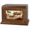 Rustic Paradise Cabin Companion Urn - Walnut Wood