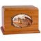 Stream Fishing Wood Companion Urn - Salmon - Mahogany