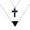 Cross Cremation Necklace with Double Chain