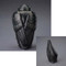 Angel Wings Ceramic Urn & Keepsake Set - Black Melange Finish